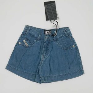 Diesel Pantaloncino jeans con balza larga