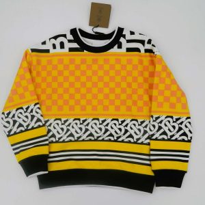 Burberry Felpa damascata colorata
