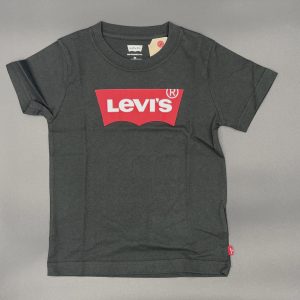 Levis T-shirt manica corta total black stampa centrale