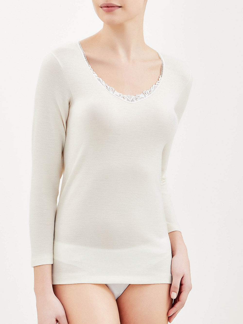 Maglia donna marca Ragno serie merino extra fine a maniche lunghe - immagine 2