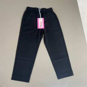 imperial kids pantalone nero elastico in vita
