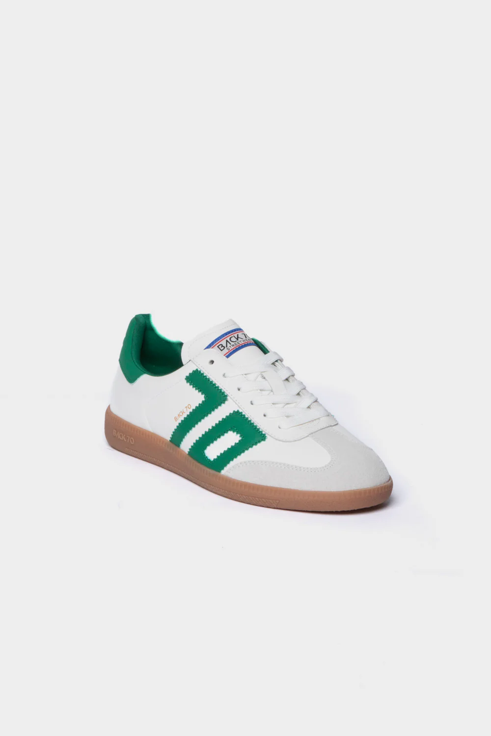 Sneakers Back70 in pelle white green CLOUD - immagine 2