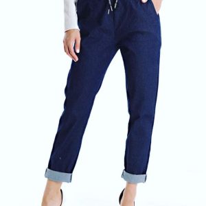 Pantalone donna in tessuto di Jeans modello Capri