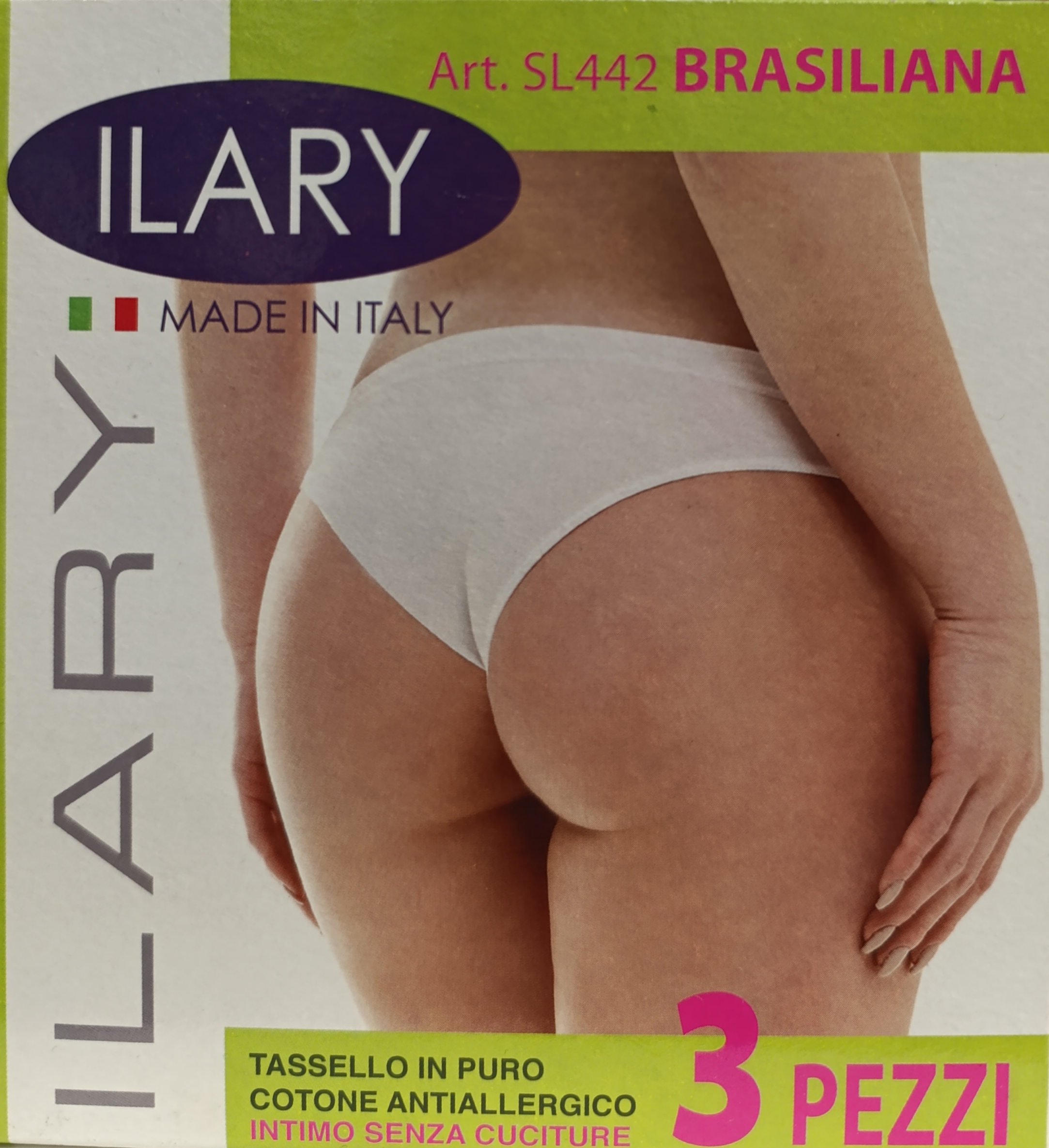 Slip donna marca Ilary modello brasiliano in microfibra in confezione da 3 pezzi - immagine 2
