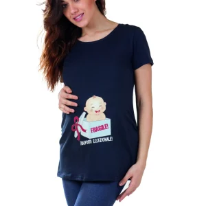 Maxi t-shirt premaman mezza manica