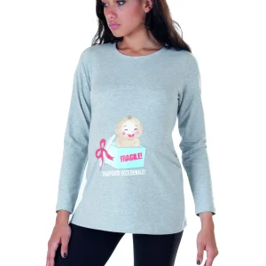 Maxi t-shirt premaman manica lunga
