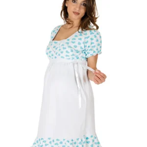 Camicia da notte per gravidanza e allattamento mezza manica