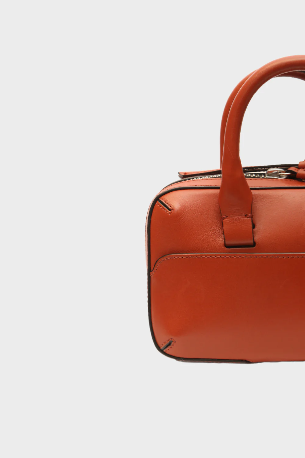 Borsa a spalla 10.03.53 in pelle mattone mini brief case - immagine 4