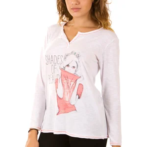 T-Shirt manica lunga con stampa