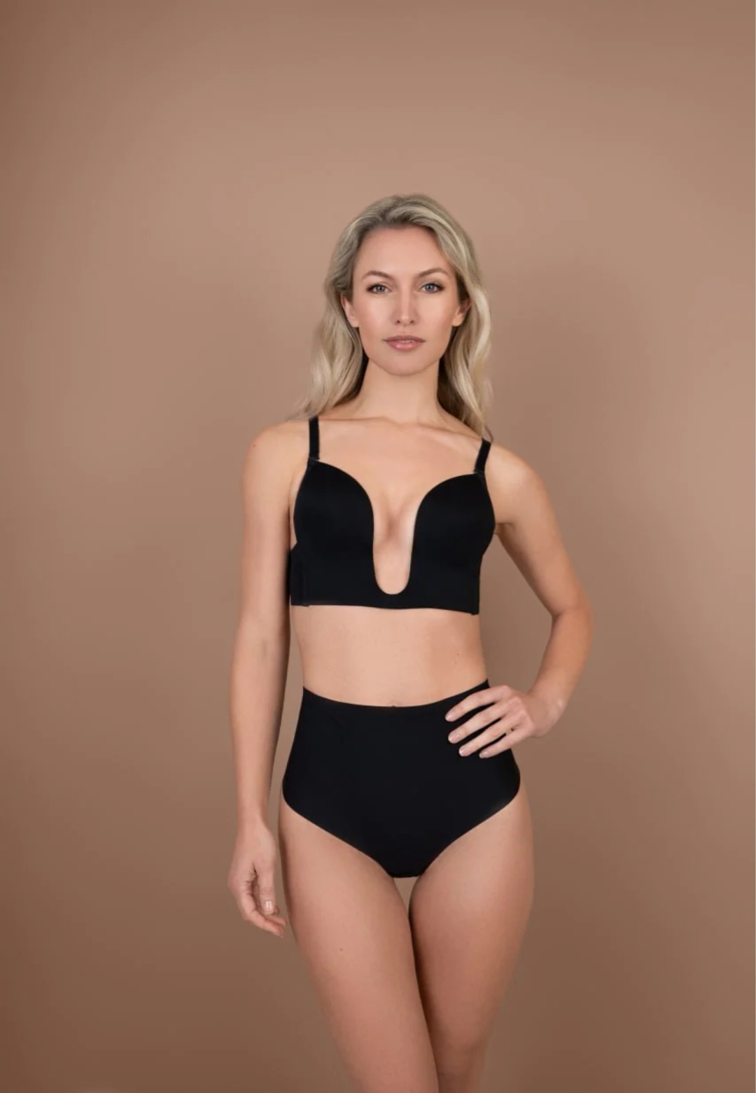 Reggiseno tridimensionale push up con scollo profondo - immagine 3