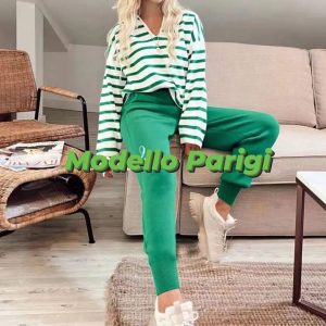 Completo donna Winter collection modello Parigi colore verde