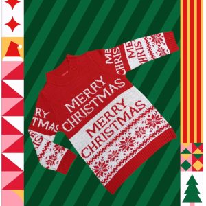 Maglione natalizio bambino / bambina Merry Christmas