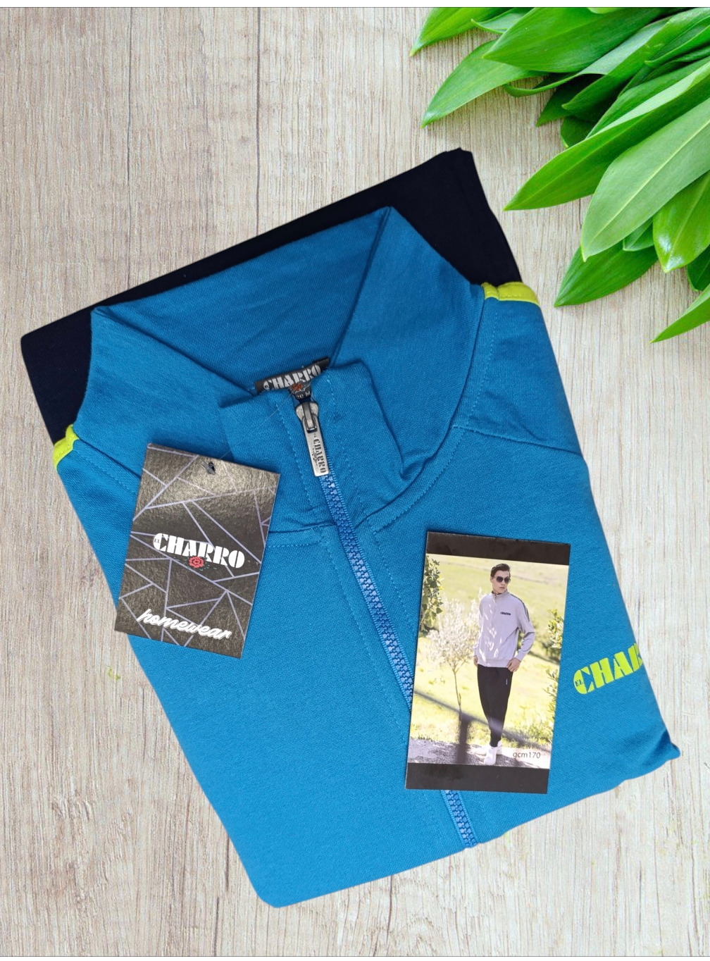 Tuta uomo marca Charro in Eco e fresco 100% Cotone garzato - immagine 4