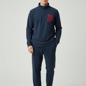Pigiama Uomo calibrato marca Noidinotte in Soft-Pile – Comfort Extra e Stile Blu Navy.