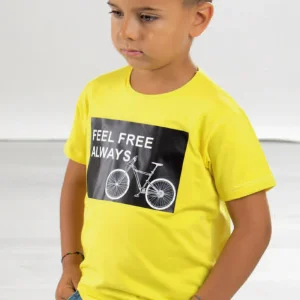 T-shirt mezza manica in cotone con stampa