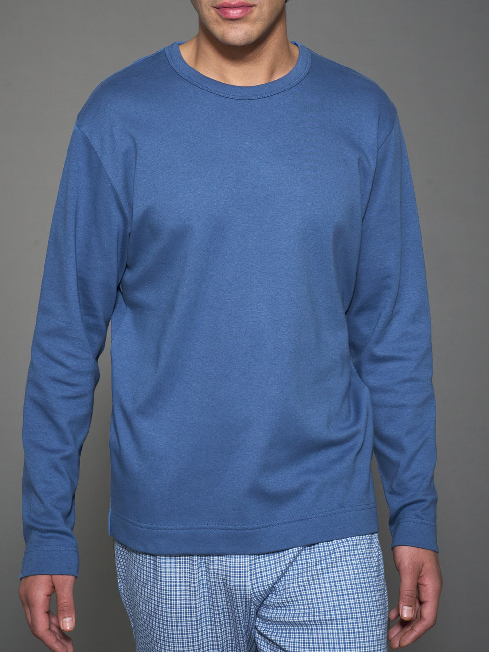 Pigiama uomo marca Ragno in 100 % caldo cotone modello girocollo - immagine 4