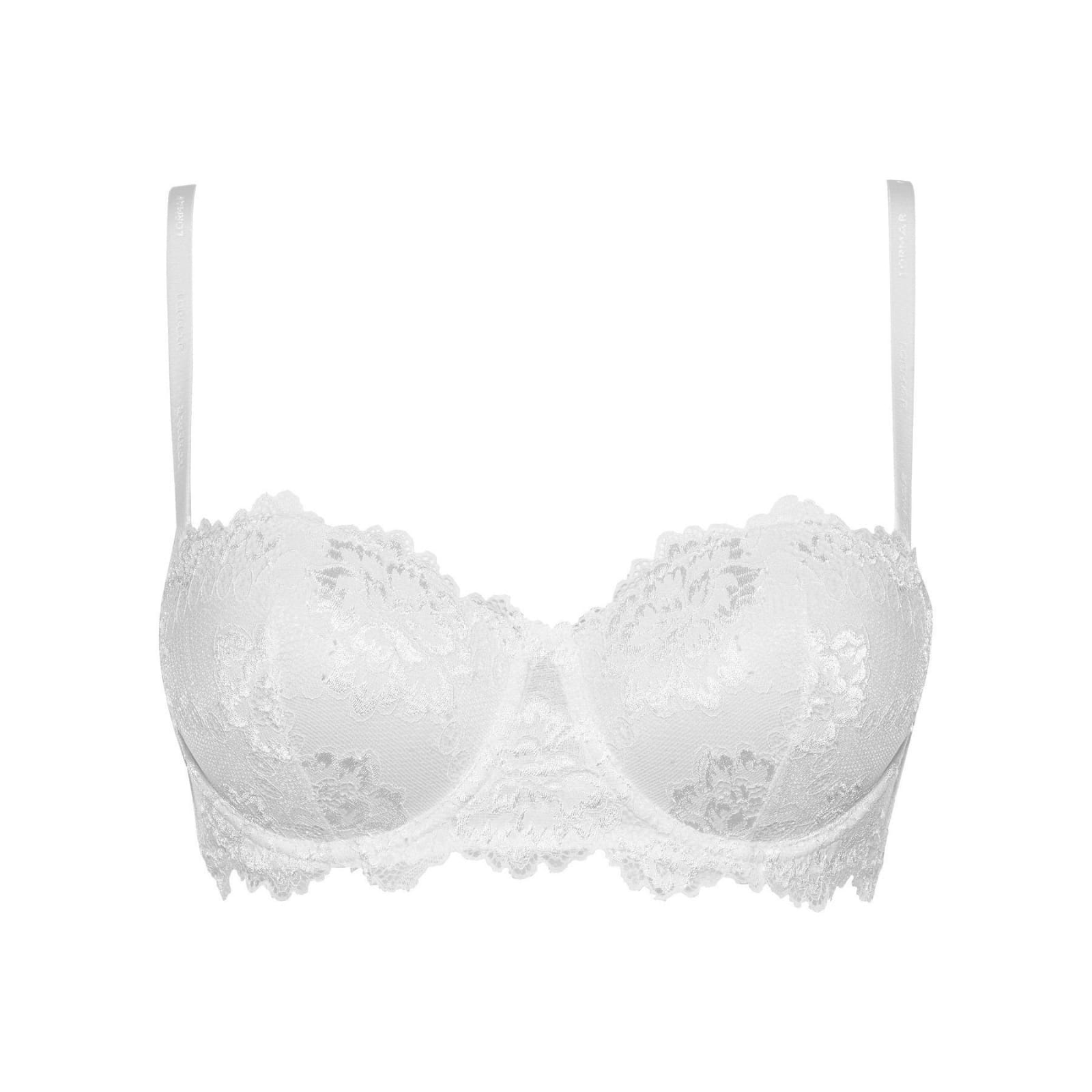 Reggiseno Lormar a balconcino modello De Luxe con coppe in pizzo e ferretto - immagine 8