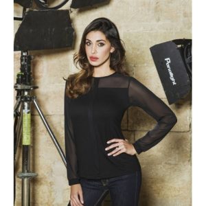 Maglia sottogiacca Jadea maniche lunghe con tulle art. 4875