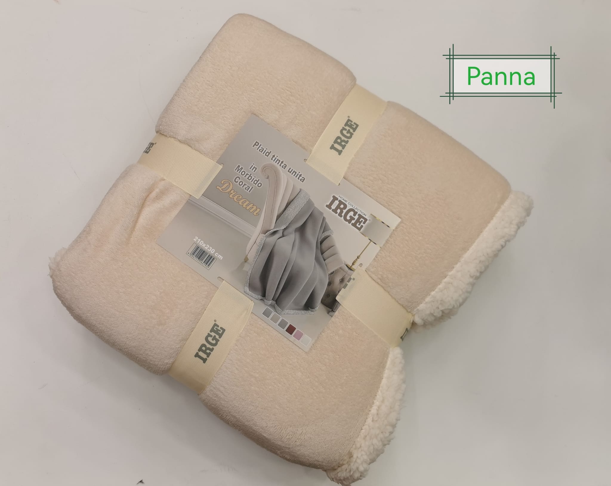 Maxi plaid / coperta Irge singolo in morbido coral modello dream - immagine 4