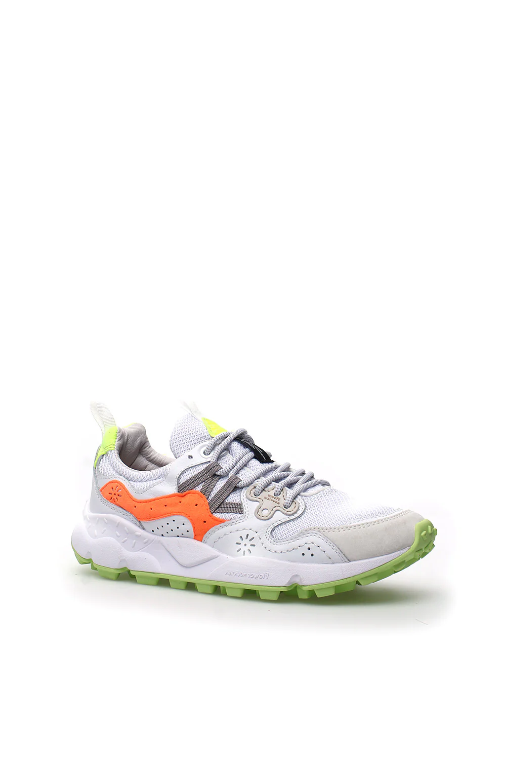 Sneakers Flower Mountain in suede e mesh color white fluo Yamano 3 - immagine 3