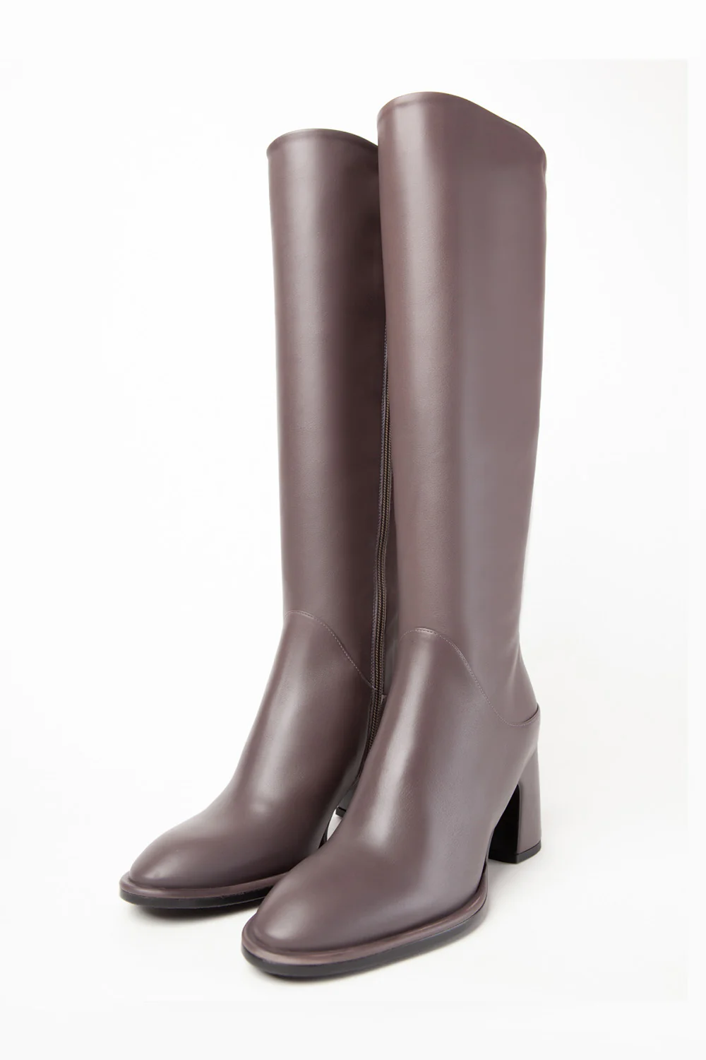 Stivale Equitare da donna in pelle color visone GRACIE - immagine 3