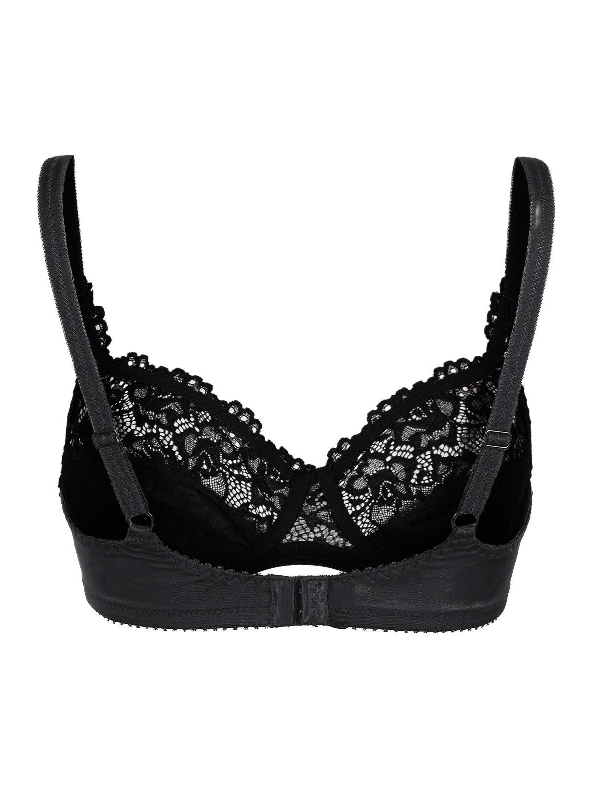 Reggiseno marca SièLei art. 942 in elegante pizzo francese in coppa C senza imbottitura e con ferretto - immagine 7