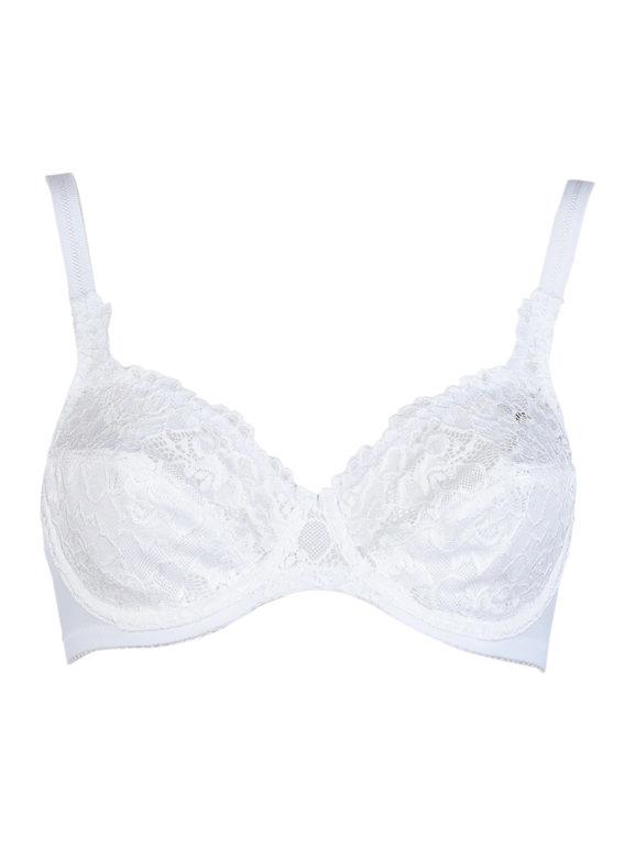 Reggiseno marca SièLei art. 942 in elegante pizzo francese in coppa C senza imbottitura e con ferretto - immagine 4