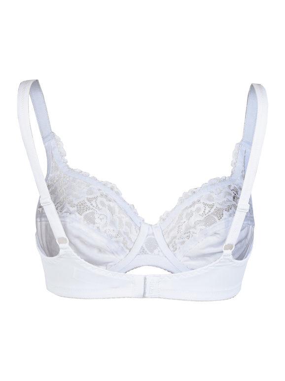 Reggiseno marca SièLei art. 942 in elegante pizzo francese in coppa C senza imbottitura e con ferretto - immagine 5