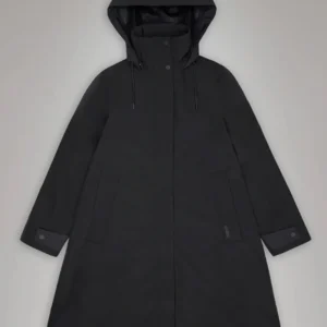 Giacca lunga Rains black SUVA VISION SOFTSHELL