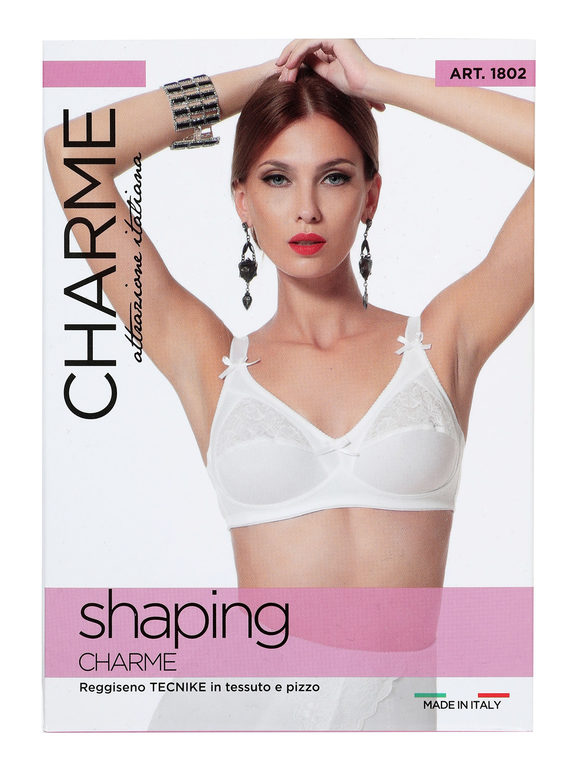 Reggiseno marca Charme Art. 1802 – Linea Shaping Tecnike in Tessuto e Pizzo – Coppa C