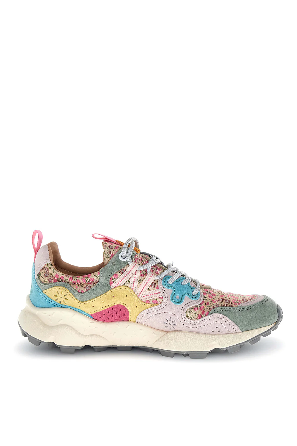 Sneakers Flower Mountain sage pink yellow Yamano3
