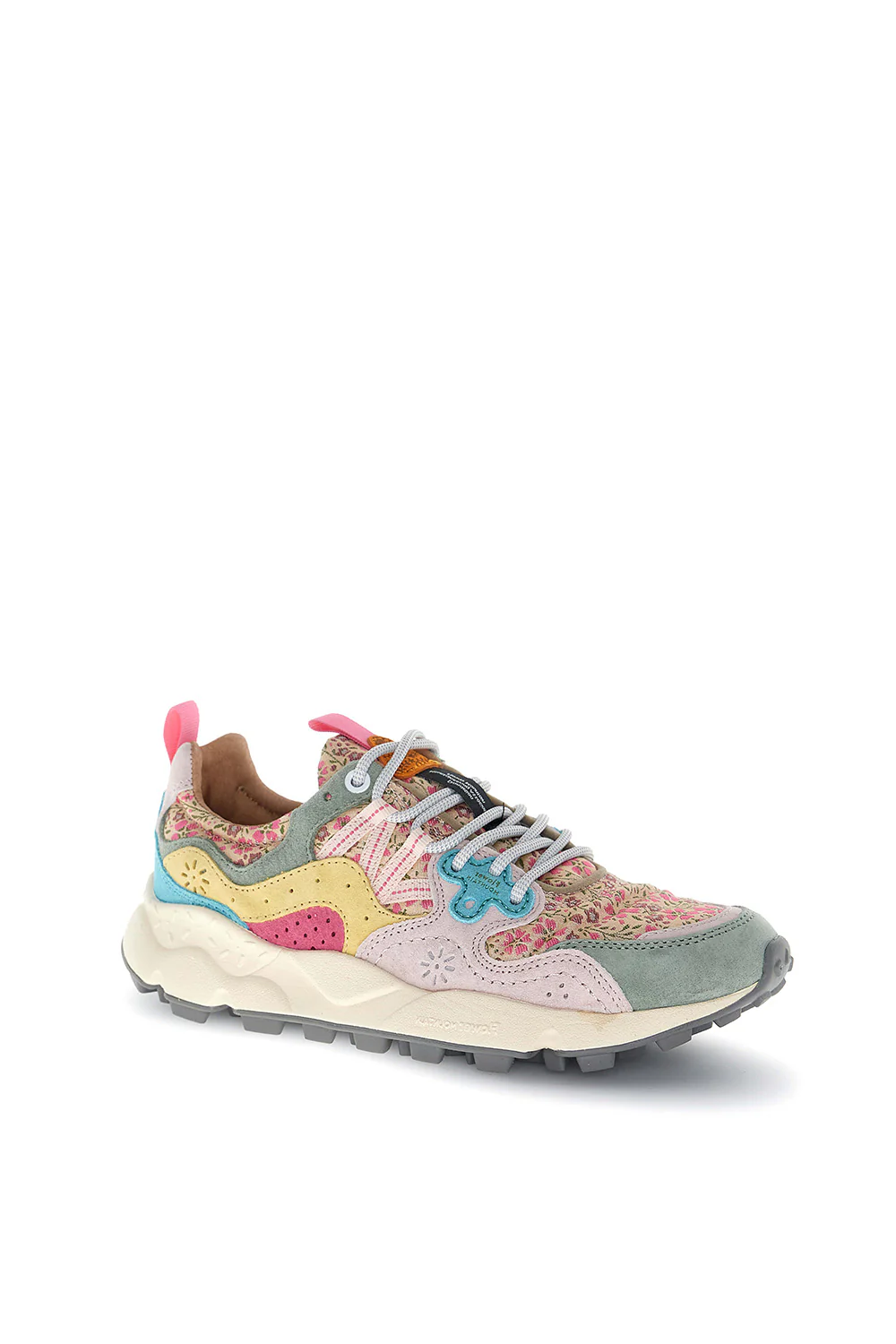 Sneakers Flower Mountain sage pink yellow Yamano3 - immagine 3